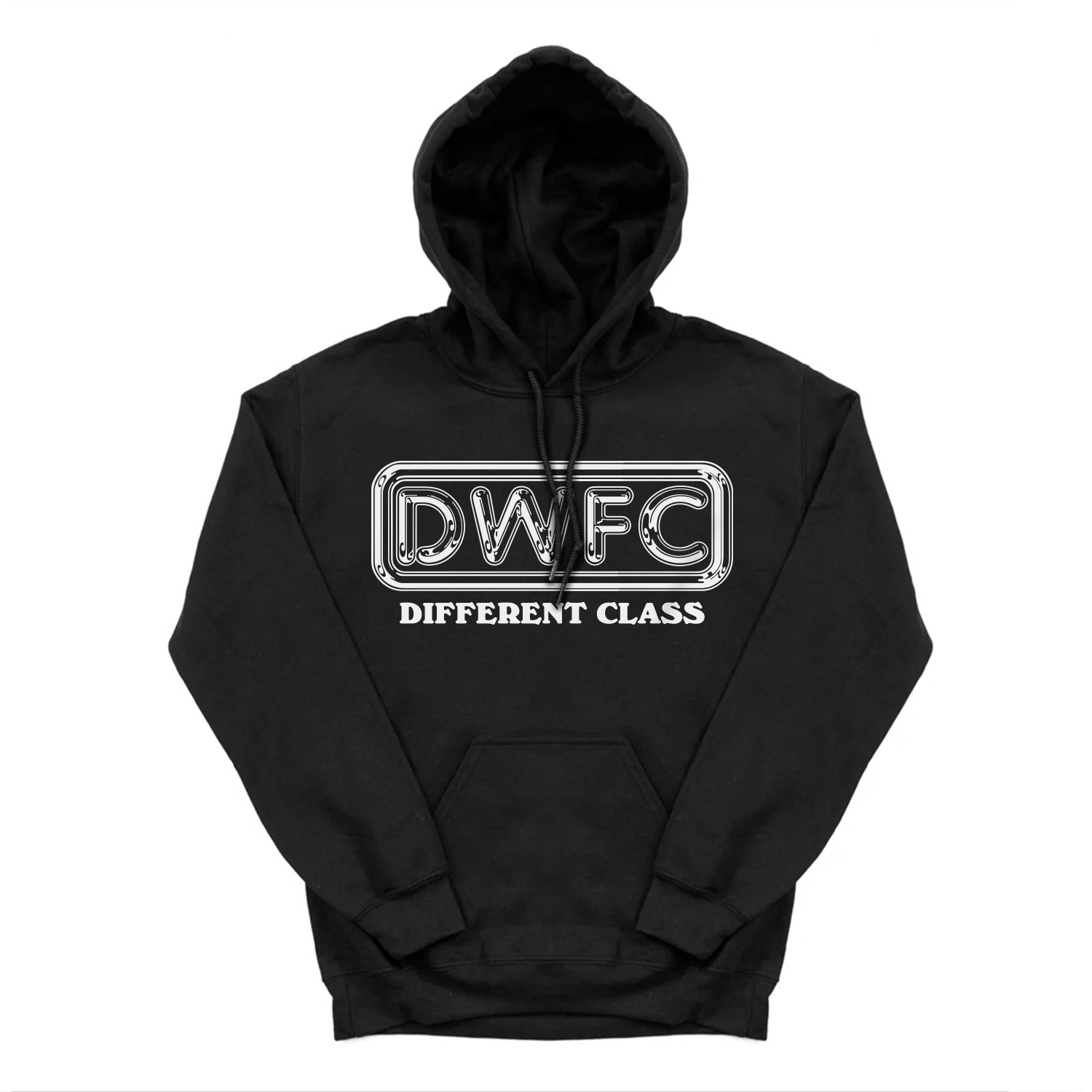DWFC Britpop Black Hoodie – Dorking Wanderers Online Store