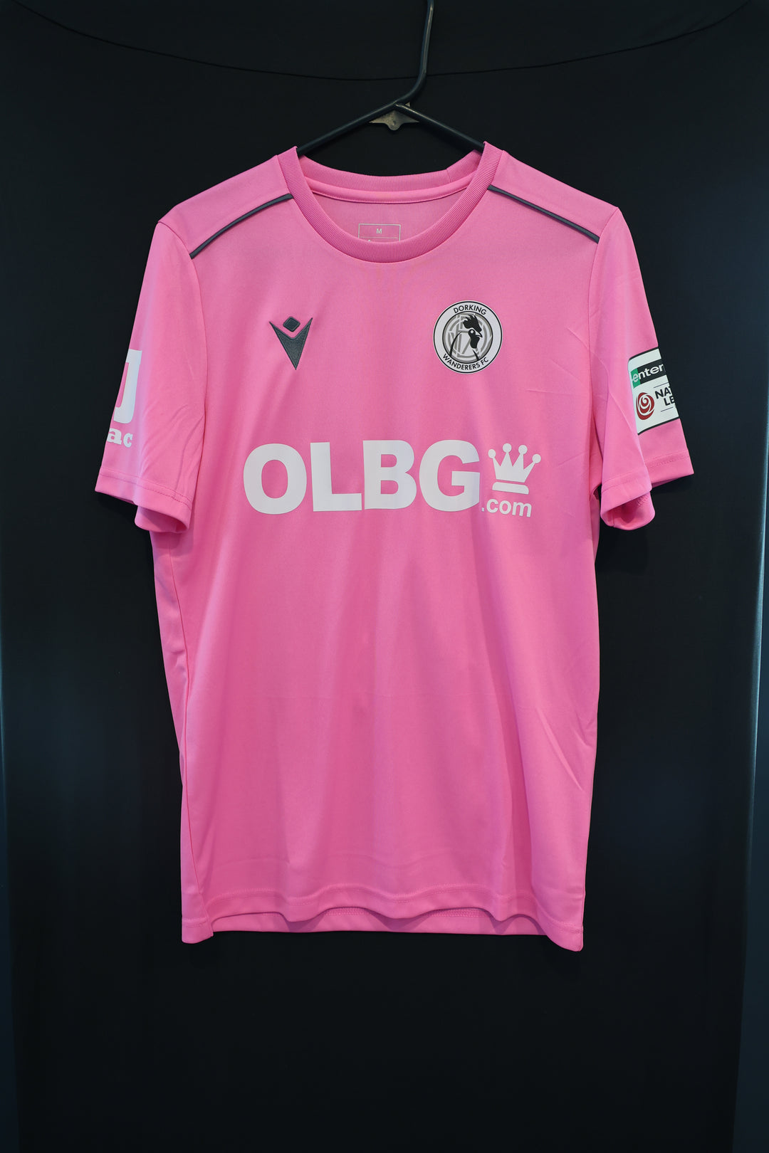 Dan Pybus's Limited Edition Match-worn Pink Shirt – Dorking Wanderers ...
